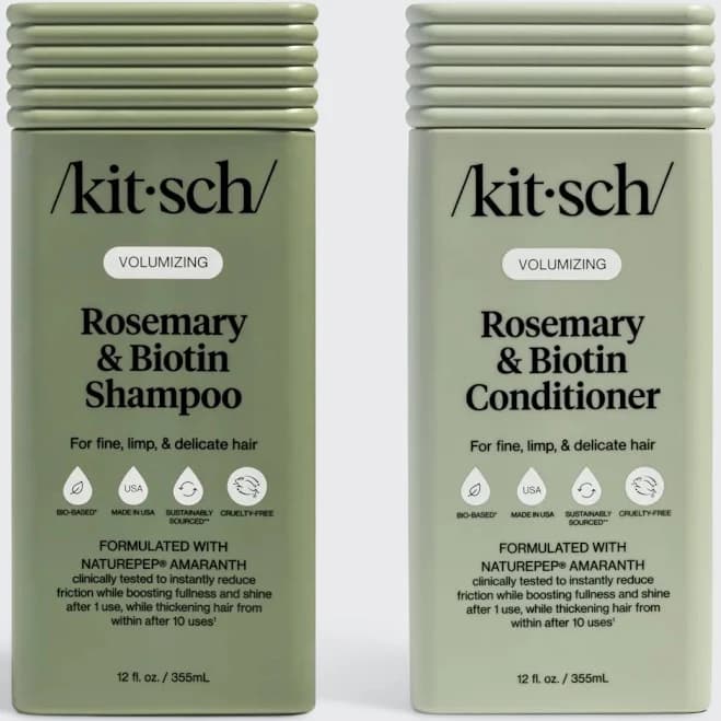 Kitsch Rosemary & Biotin Volumizing Shampoo & Conditioner Combo