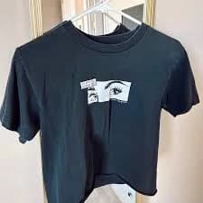 Brandy Melville Black Graphic T-shirt