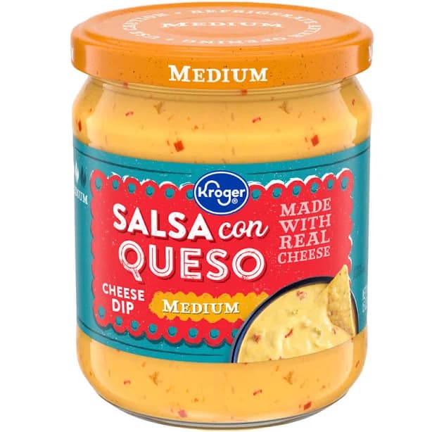 Kroger Medium Salsa Con Queso Cheese Dip