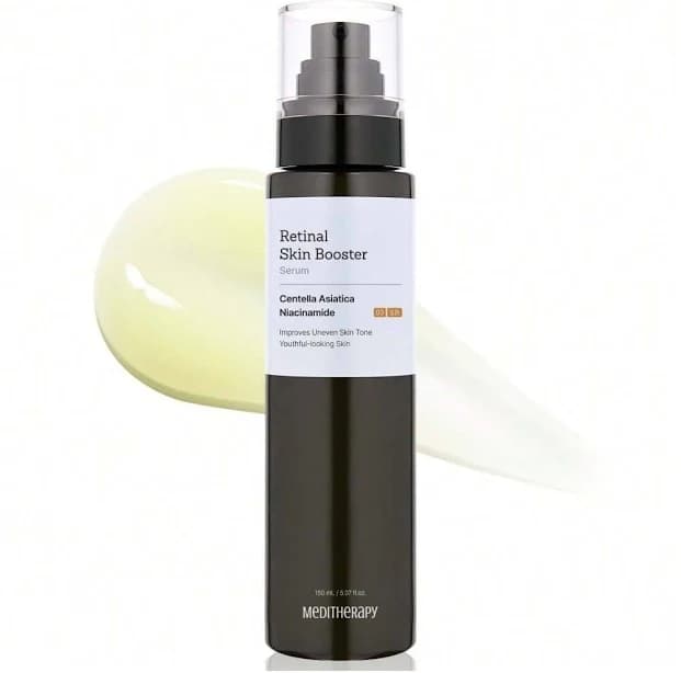 MEDITHERAPY Retinal Skin Booster Serum – Beginner-Friendly, Anti-Aging, Non-Irritating Retinol For Face And Body – Pore Minimizer, Wrinkle Treatment –
