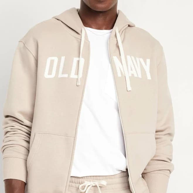 Old Navy Men's Loose Logo Zip Hoodie