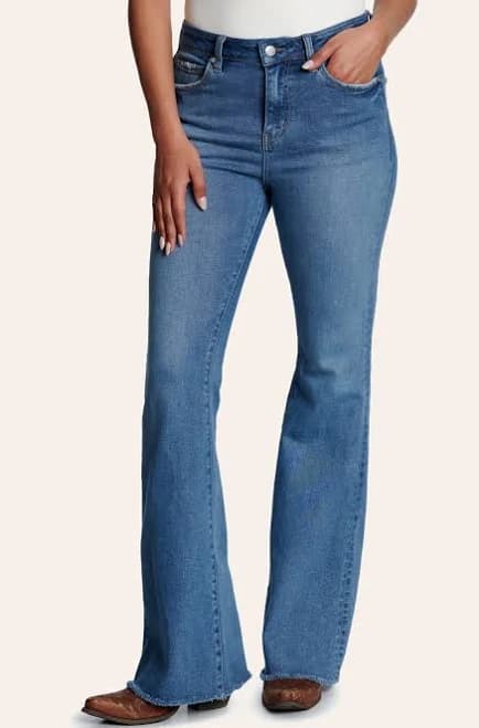 Rockin' C Women's High Rise Flare Jeans