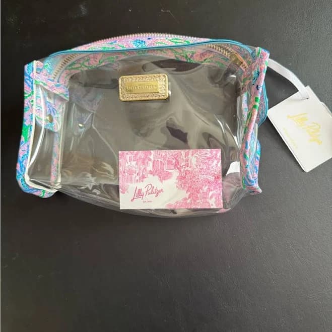 Lilly Pulitzer Clear Cosmetic Bag