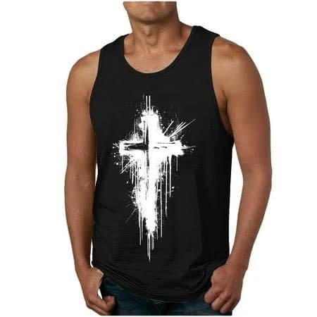 Echfiprom Mens Gym Tank Tops Muscle Shirts Fitness Training Sleeveless Workout Shirts Men