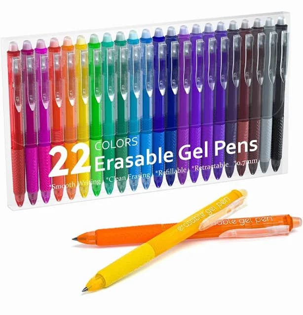Lineon Erasable Gel Pens 22 Colors