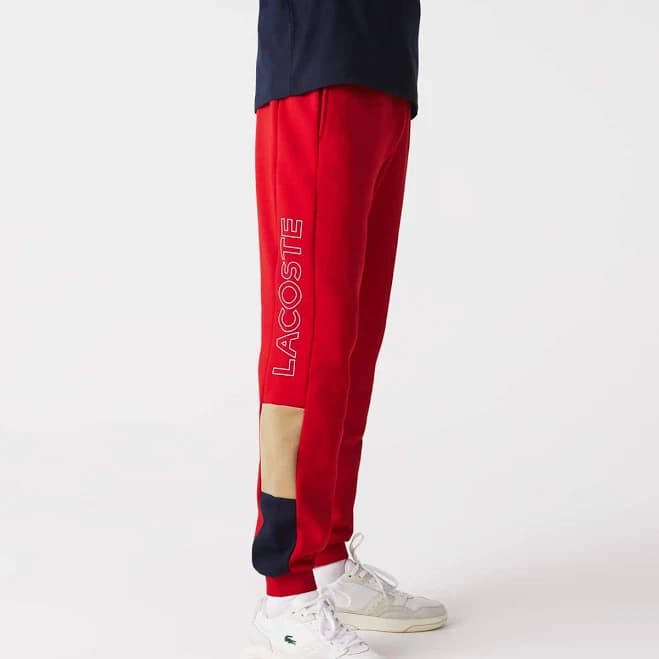 Men's Lacoste Branded Colorblock Fleece Jogging Pants