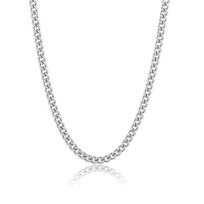 Adornia Men's 24" Water Resistant Cuban Chain Necklace