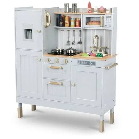 Arlopu Kids Pretend Play Kitchen Set Ultimate Interactive Cooking Toys with Telephone