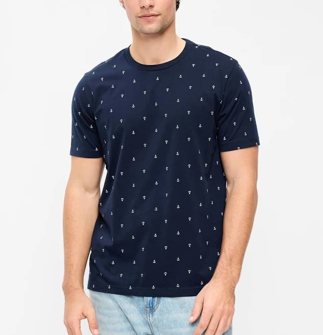 Old Navy Men's Crew-Neck Striped T-Shirt