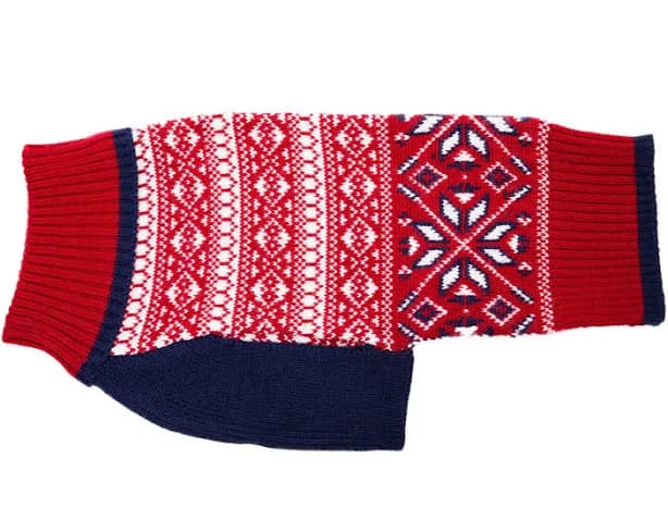 Whistler Fair Isle Wool Dog Sweater