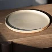Beige Matte Stoneware Dinner Plates - Dinner Plate