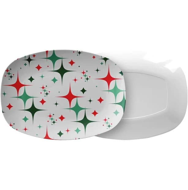 Mcm Atomic Starburst Christmas Platter