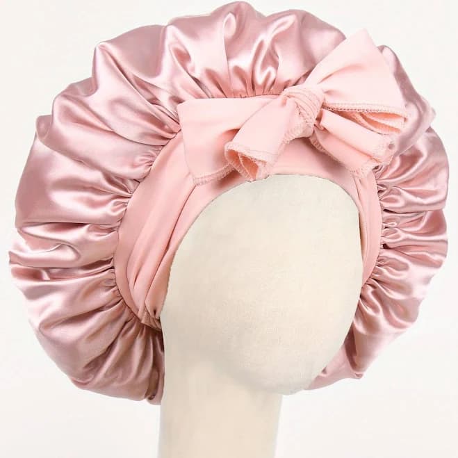 Adjustable Frizz-Free Satin Hair Bonnet