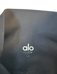 ALO Women's Sz XS Black Ripped Warrior Laser Cut High Waist Full Length Leggings | eBay