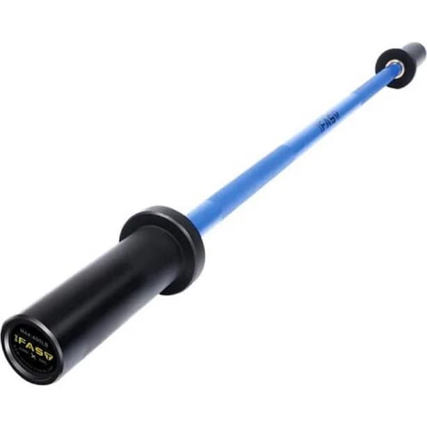 Tidoin 4 ft. Blue Stainless Steel Olympic Barbell Bar