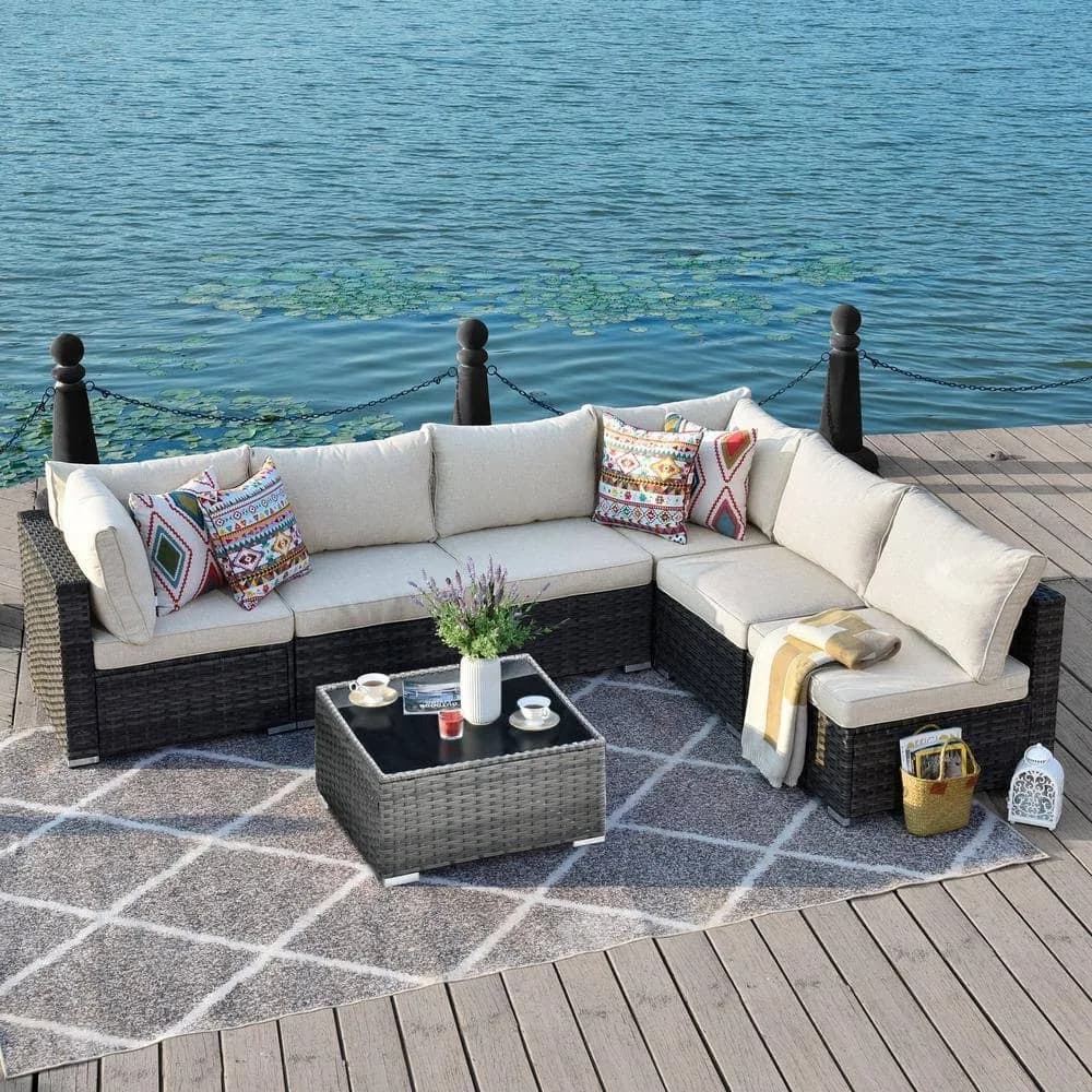 XIZZI Arctic 7-Piece Outdoor Sectional Set