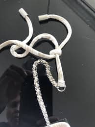 MICHAEL KORS Collection 8 Luxe Beige Two Piece Bikini Swimsuit Chain Ties $238 | eBay