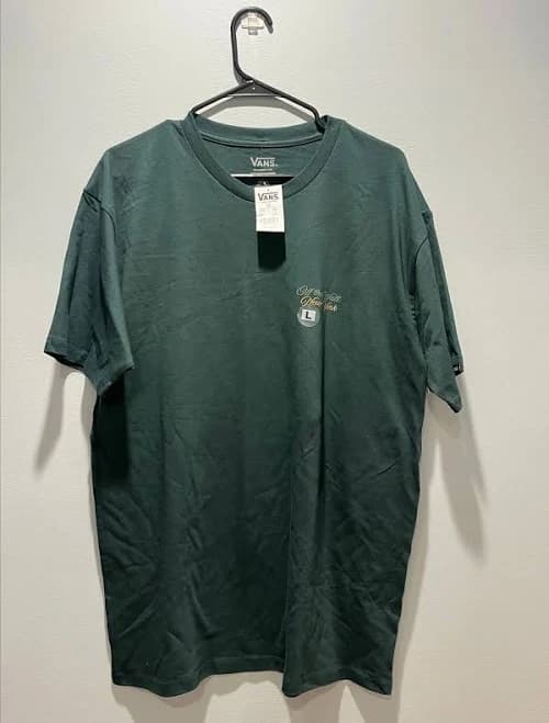 Men's Vans of The Wall L, Sage Color Class Fit Shirt,100% Cotton1