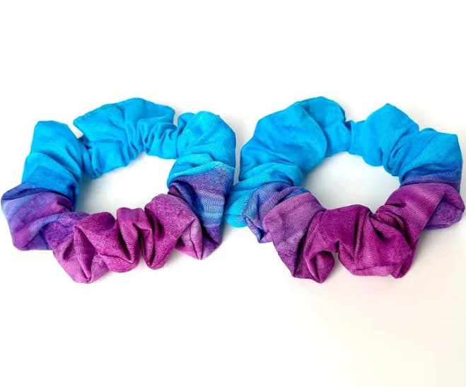 Tie-Dye Batik Cotton Scrunchie 2-Pack