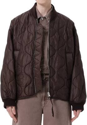 AGOLDE Women's Isla Quilted Bomber Jacket