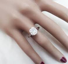 Fabulous Art Deco 18ct 18K White Gold Certified 2.51ct Cushion Cut Diamond Vintage Antique Solitaire Ring - Etsy Canada