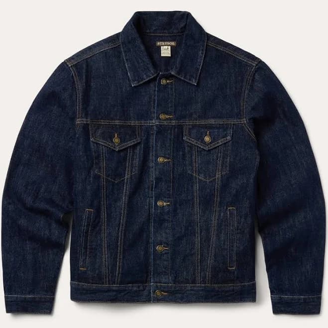 Stetson Men's Raw Denim Trucker Jacket