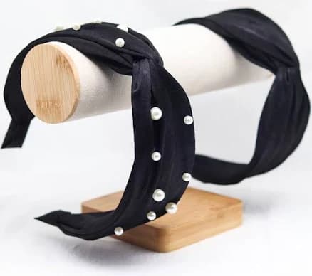 Pearl Wide Twist Elastic Headband