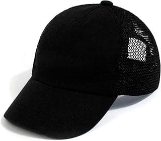 Baby Baseball Cap with Mesh Toddler Baseball Hat Infant Baseball Cap Baby Sun Summer Hat for Kids Black 0-12 Months