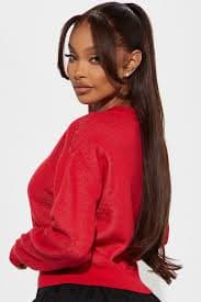 Vintage Mickey Mouse Cropped Sweater - Red/combo | Fashion Nova