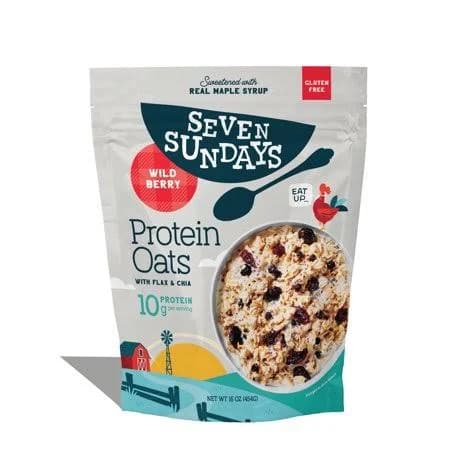 Seven Sundays Maple Almond Flax Chia Protein Oats
