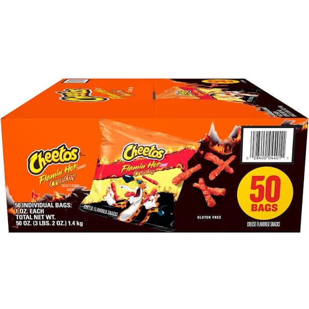 Cheetos Crunchy Flamin' Hot Cheese Snacks