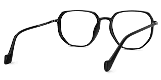Maura Black Eyeglasses in Geometric Glasses Frame