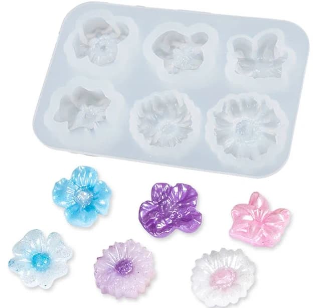 Funshowcase 3D Flower Resin Silicone Mold