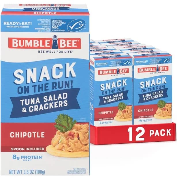 Snack On The Run Chipotle Tuna Salad with Crackers Kit