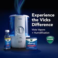 Amazon.com: Vicks CoolRelief Cool Mist Humidifier Small to Medium Room Vaporizer for Baby, Kids, Adults, 1.2 Gal : Home & Kitchen