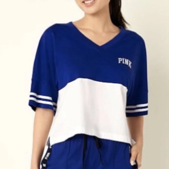 Pink Women's Oversized Cotton Crop Top
