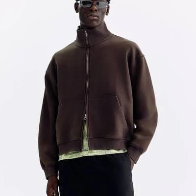 H&M Men's Relaxed-Fit Boxy Track Jacket