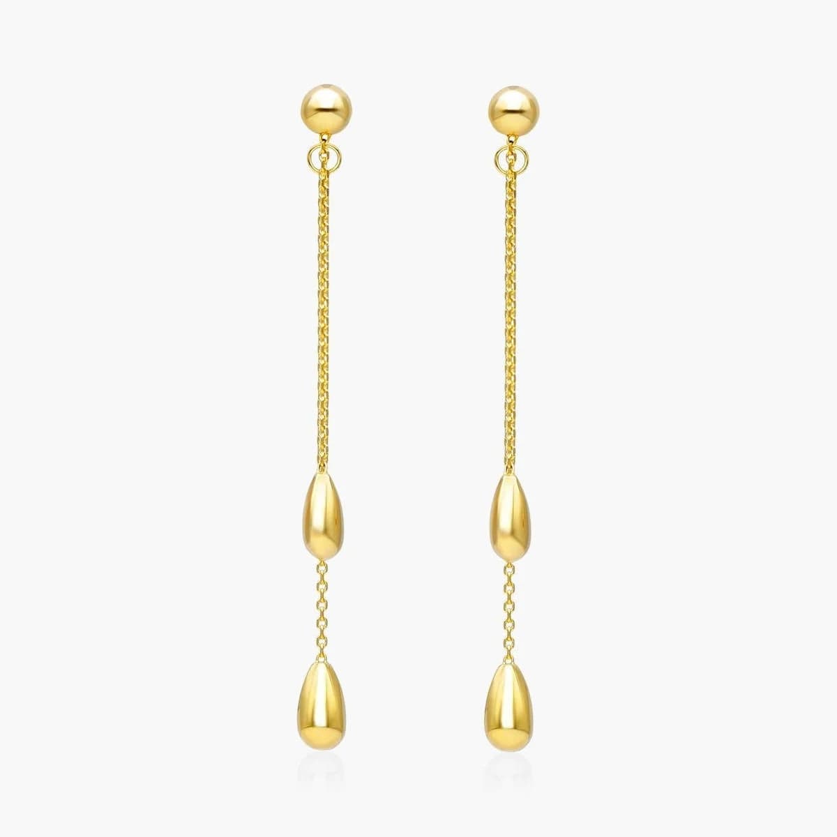 James Allen 14K Yellow Gold Teardrop Earrings