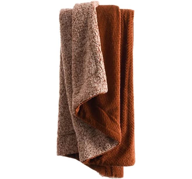 World Market Soft Sherpa Throw Blanket
