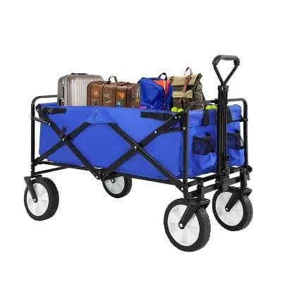 FDW Folding Wagon Heavy-Duty Folding Utility Cart Garden Cart 330 lbs Capacity