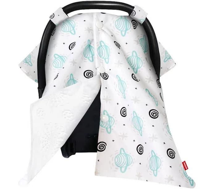 Baby Carseat Canopy Nursing Cover Satellite Pattern