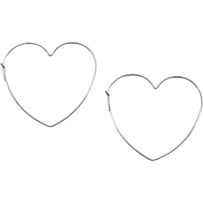 14K Gold-Filled Heart Hoops