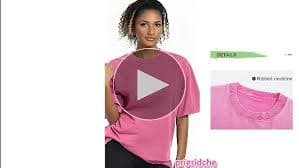 Oversized T Shirts for Women Vintage Baggy Trendy Tshirts Short Sleeve Wash Cotton Tees Y2K Tops Apricot at Amazon Women's Clothing store