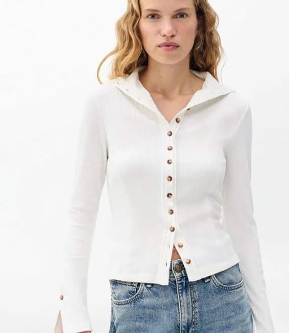 rag & bone Women's Ribbed Knit Cardigan Sweater