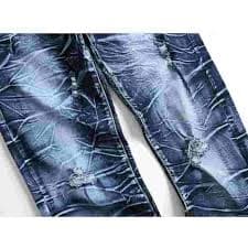 NaWent Men's Skinny Slim Fit Stretch Straight Leg Fashion Jeans Pants Dark Blue 36 - Walmart.com