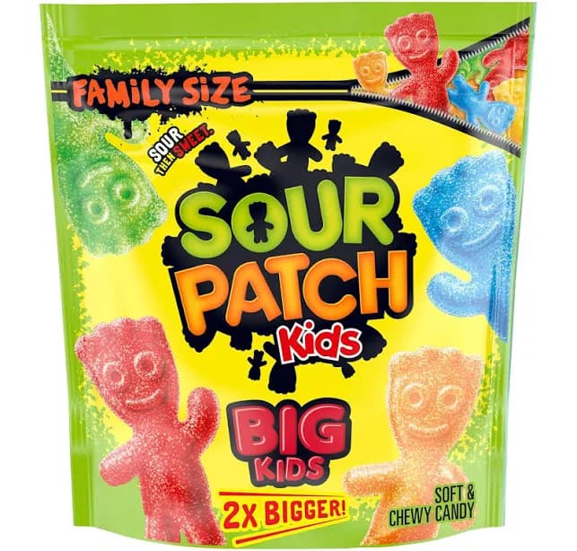 Sour Patch Kids Big Kids Soft & Chewy Candy, Family Size, Bulk Candy,