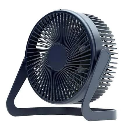 Huixinou Desk Fans Small Quiet,5 Inch Plug-in Mute Desktop Small Electric USB Fan, Blue