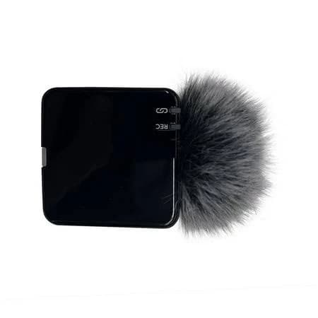 Lavalier Microphone Furry Windscreen Muff for Wireless Go 3rd Generation Wireless Clip On Microphones, Black
