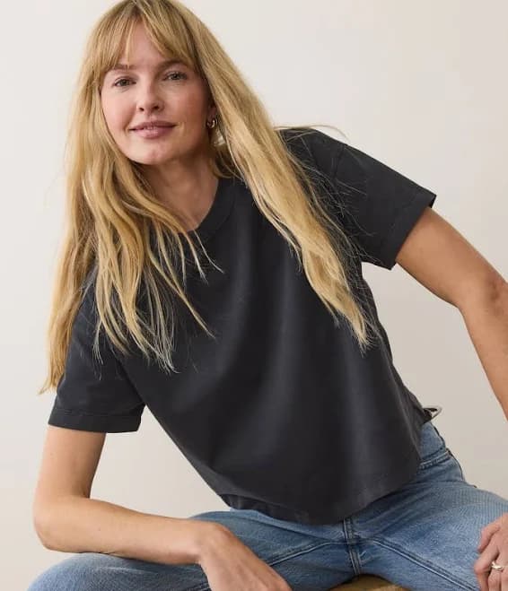 Marine Layer Women's Cloud 9 Jersey Crew T-Shirt