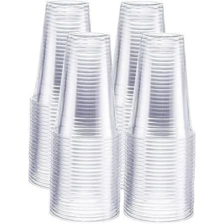 Comfy Package 20 oz. Crystal Clear PET Plastic Cups